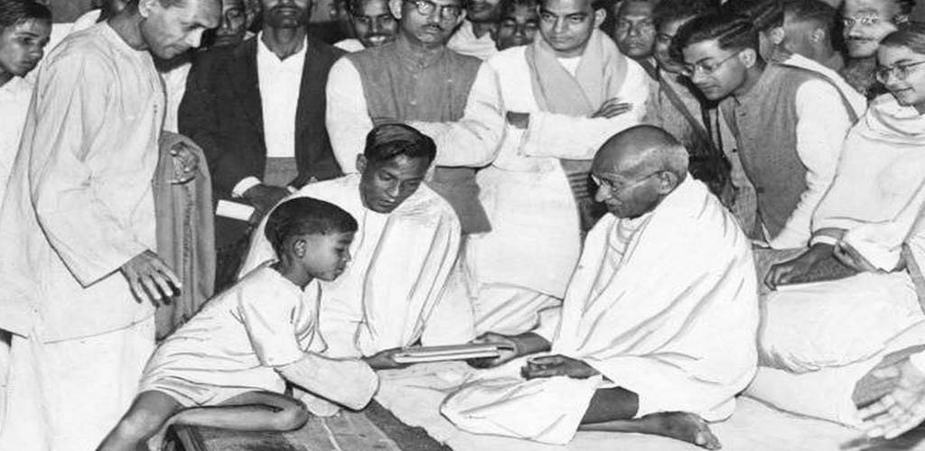 Mahatma Gandhi with Children